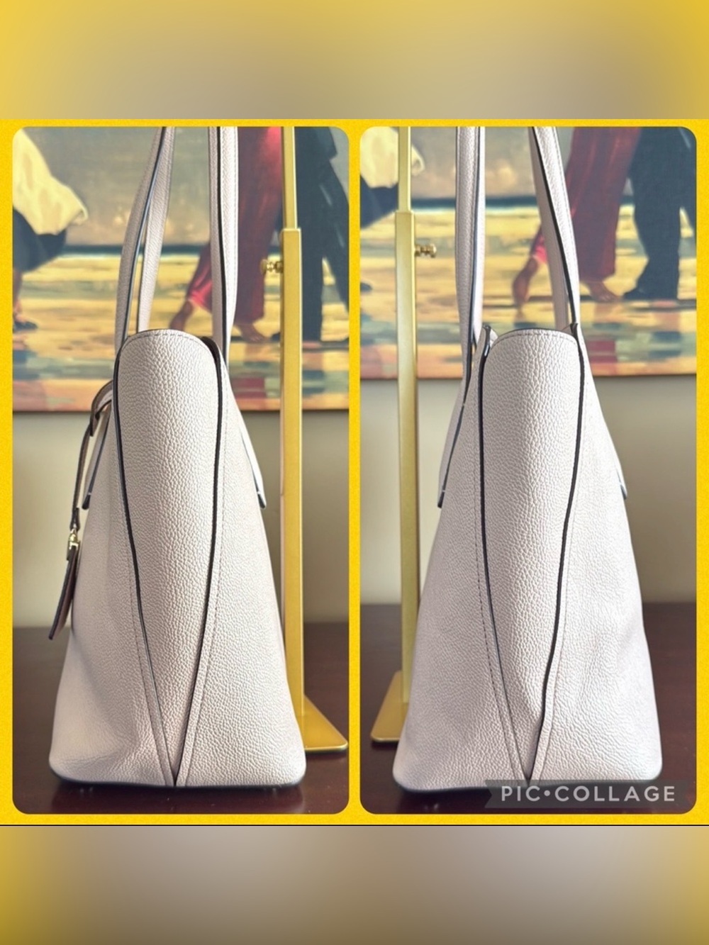 KATE SPADE ♠️ New York "Margaux" LIGHT PINK LEATHER TOTE BAG & WALLET SET🌟EUC🌟 - Picture 7 of 17